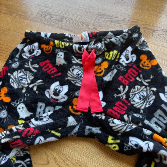 Disney Halloween Mickey Lounge Pants Soft Fleece Size Medium - Picture 3 of 8
